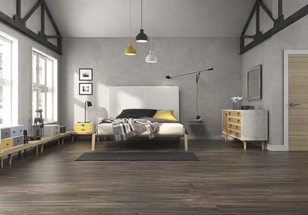 Spacious bedroom flooring