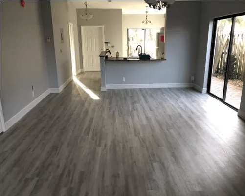 Spacious room flooring