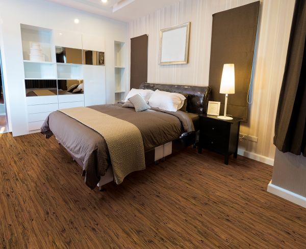 Spacious bedroom flooring