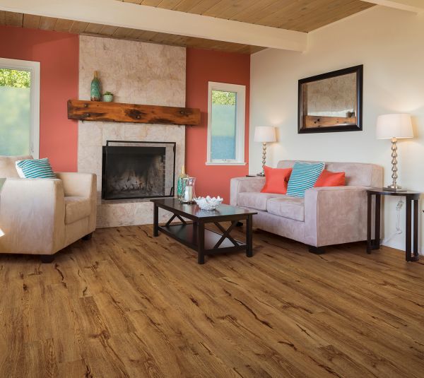 Living room vinyl flooring