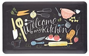 welcome to my kitchen anti slip mat