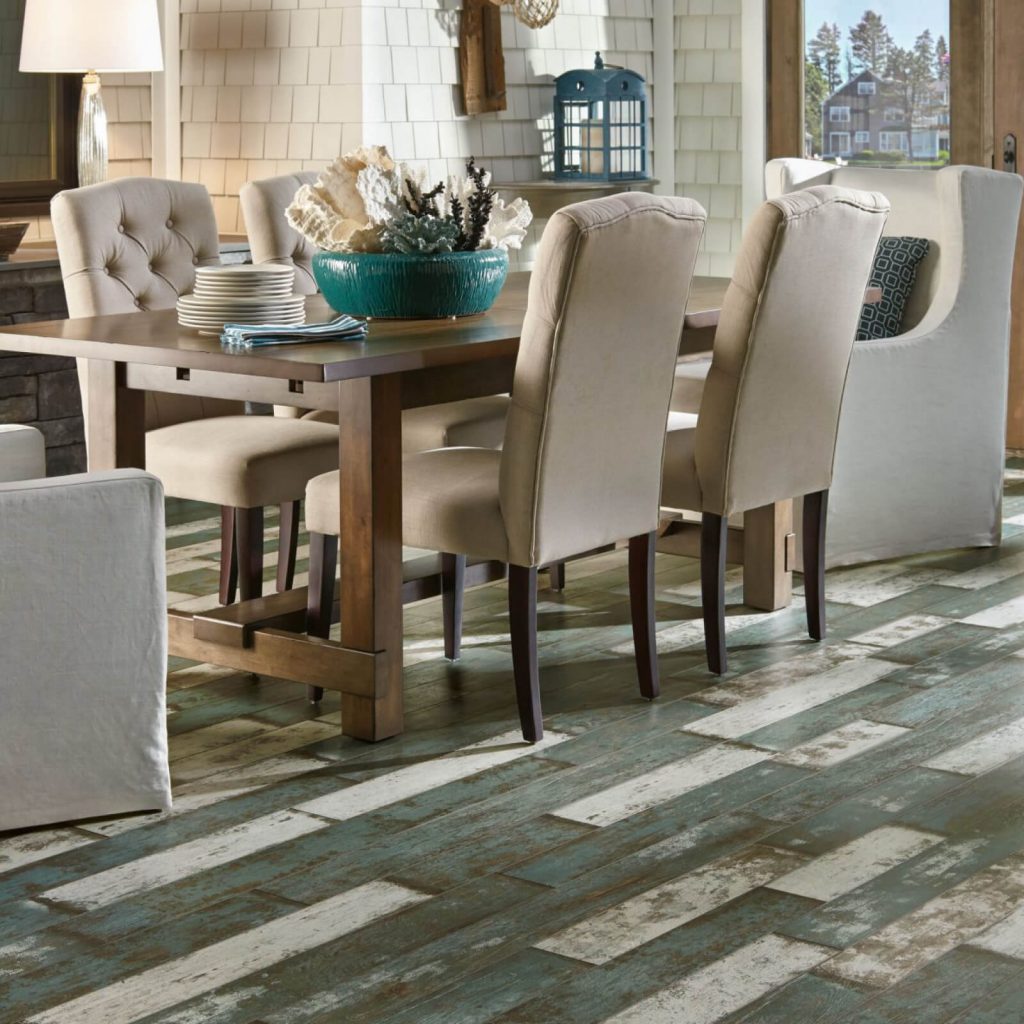 laminate flooring in dining area