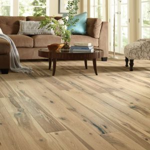 wire-brushed hardwood flooring