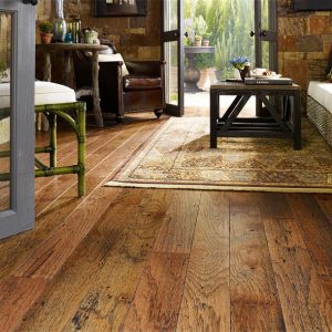 distressed hardwood