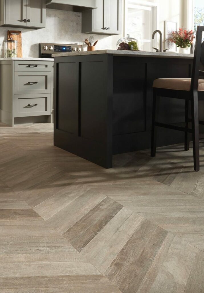 Glee chevron tile flooring | Dolphin Carpet & Tile